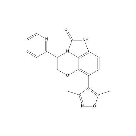 咪唑[1,5,4-de][1,4]苯并恶嗪-2（1H）-酮，7-（3,5-二甲基-4-异恶唑基）-4,5-二氢-4-（2-吡啶基）-
