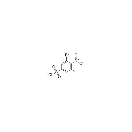 3-溴-5-碘-4-硝基苯磺酰氯